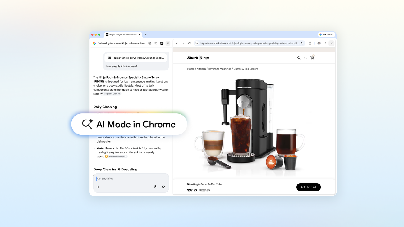 Google AI Mode Chrome
