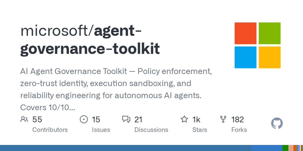 Microsoft Agent Governance Toolkit